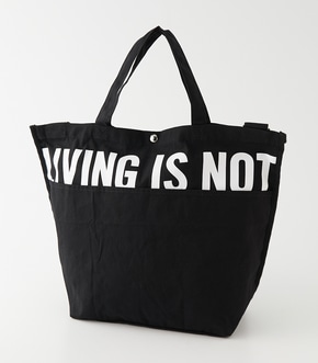 LIVING IS NOT LOGO TOTE BAG/リビングイズノットロゴトートバッグ【MOOK54掲載 90255】 詳細画像