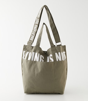 LIVING IS NOT LOGO TOTE BAG/リビングイズノットロゴトートバッグ【MOOK54掲載 90255】 詳細画像