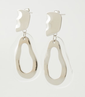 CLEAR ACRYL ROUND EARRINGS/クリアアクリルラウンドピアス【MOOK54掲載 90355】 詳細画像