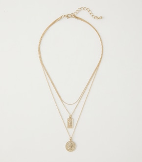 COIN THREE-STRAND NECKLACE/コインスリーストランドネックレス【MOOK54掲載 90359】