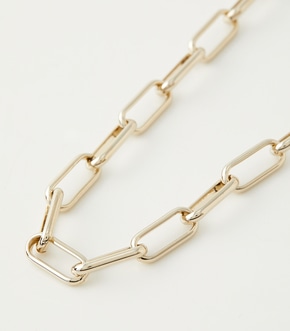 ASYMMETRY CHAIN NECKLACE/アシンメトリーチェーンネックレス【MOOK54掲載 90360】 詳細画像
