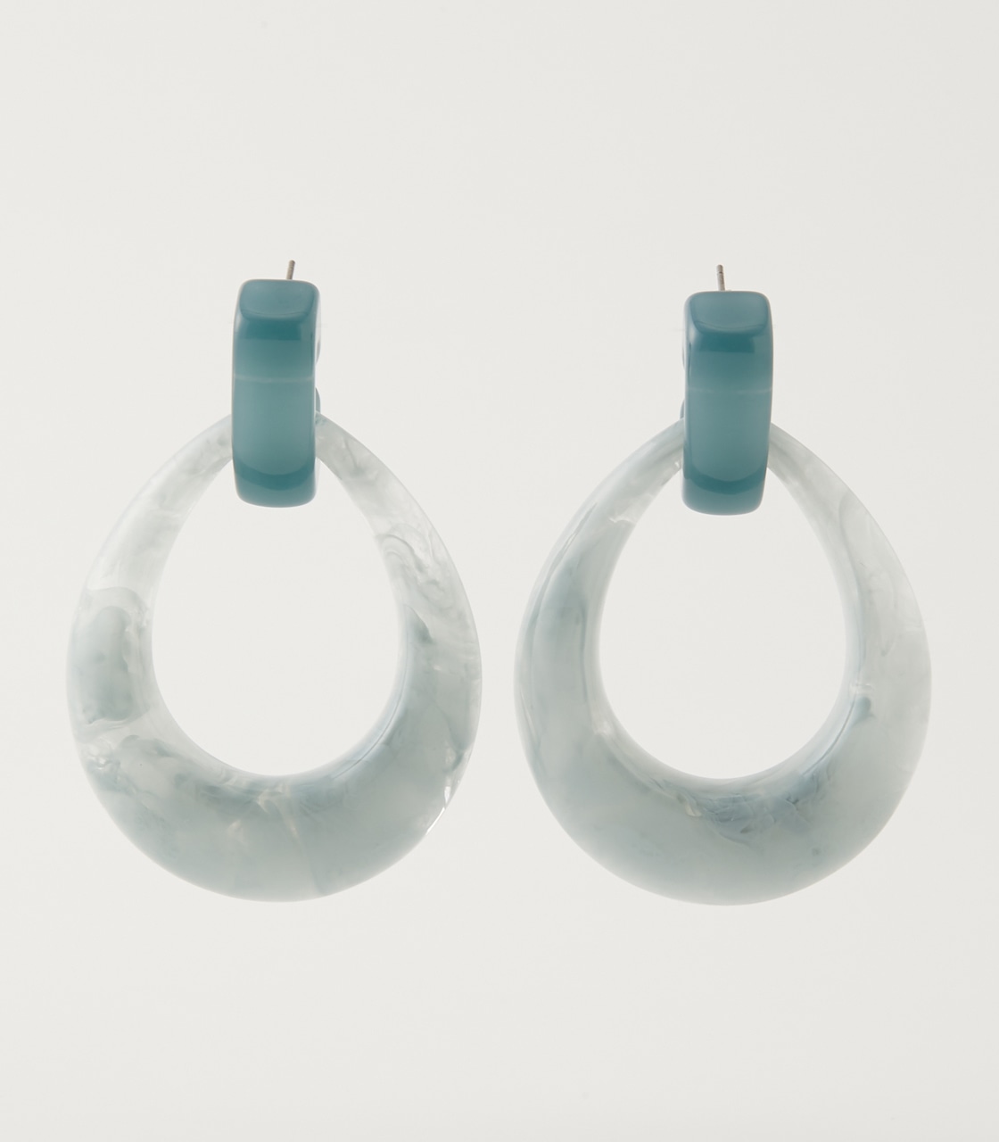 TEAR TYPE MARBLE EARRINGS/ティアタイプマーブルピアス 詳細画像 柄GRY 1