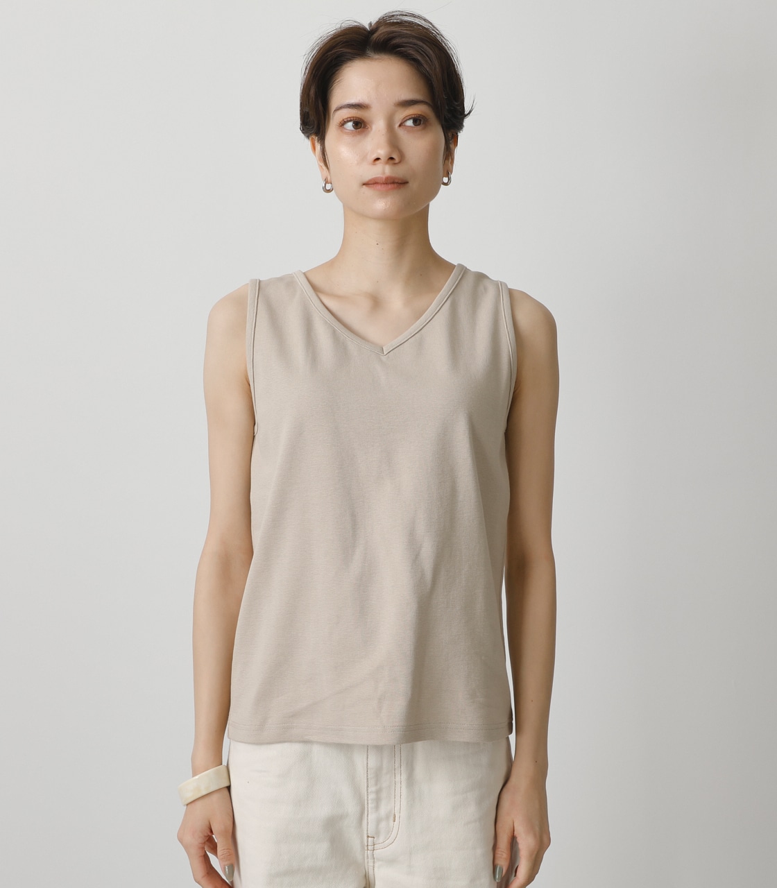 BACK LACE DOCKING TOPS/バックレースドッキングトップス 詳細画像 L/BEG 5