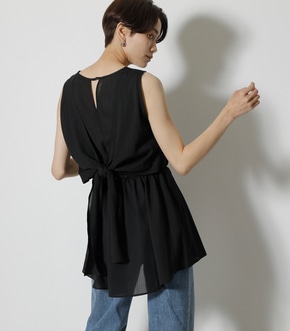 BACK RIBBON PEPLUM TOP/バックリボンペプラムトップ 詳細画像