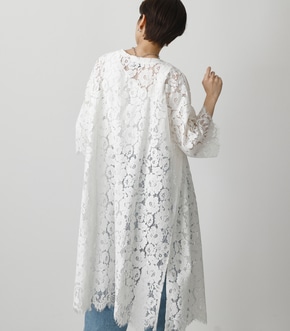 SCALLOP LACE LONG GOWN/スカロップレースロングガウン 詳細画像