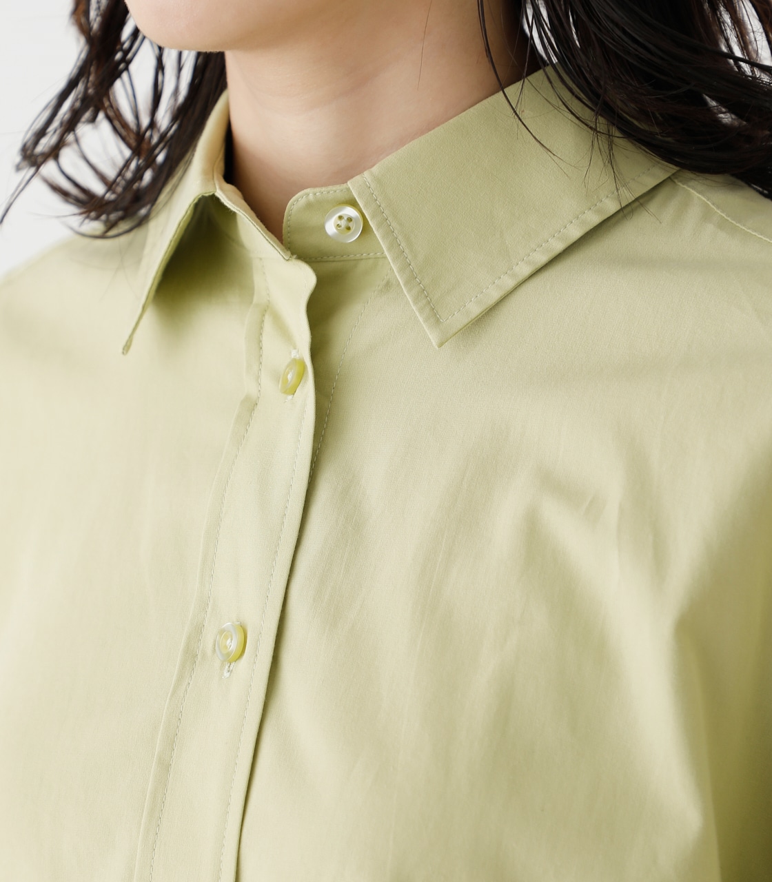 【6月5日(月)まで期間限定価格】COLOR SIMPLE SHIRTS/カラーシンプルシャツ 詳細画像 LIME 8