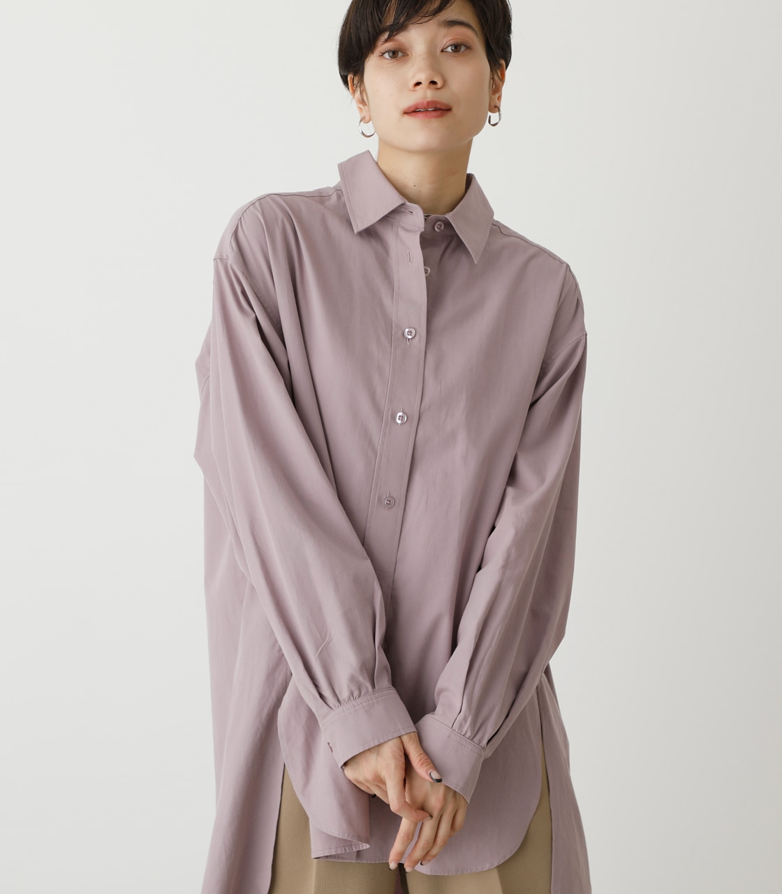 COLOR SIMPLE SHIRTS/カラーシンプルシャツ 詳細画像 L/PUR 3