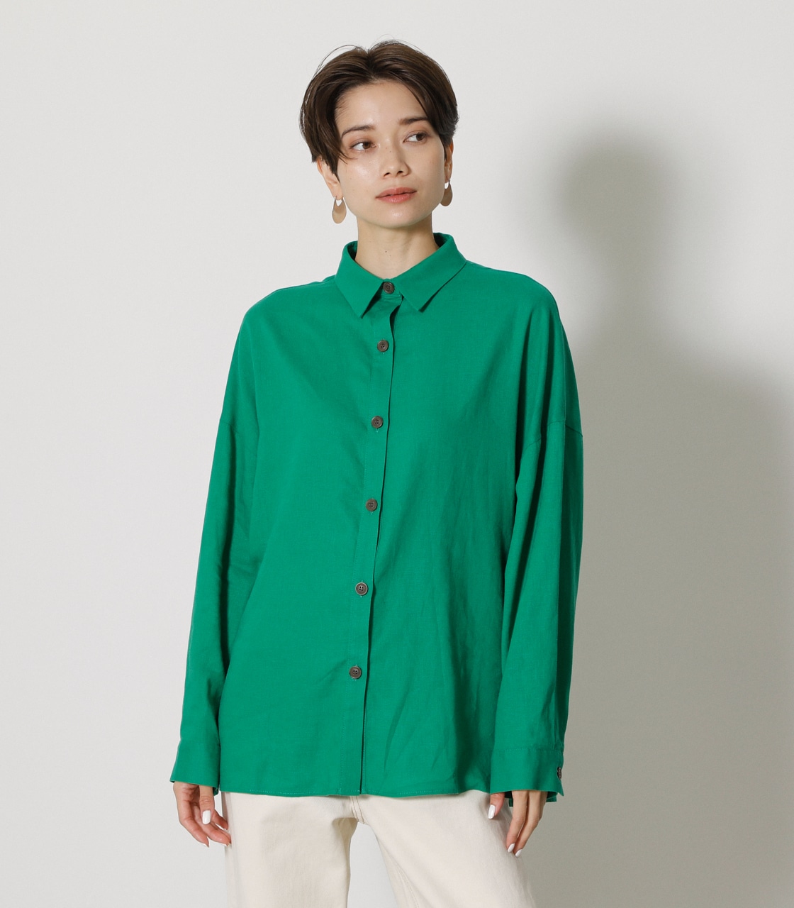 BACK GATHER OVER SHIRTS/バックギャザーオーバーシャツ【MOOK54掲載