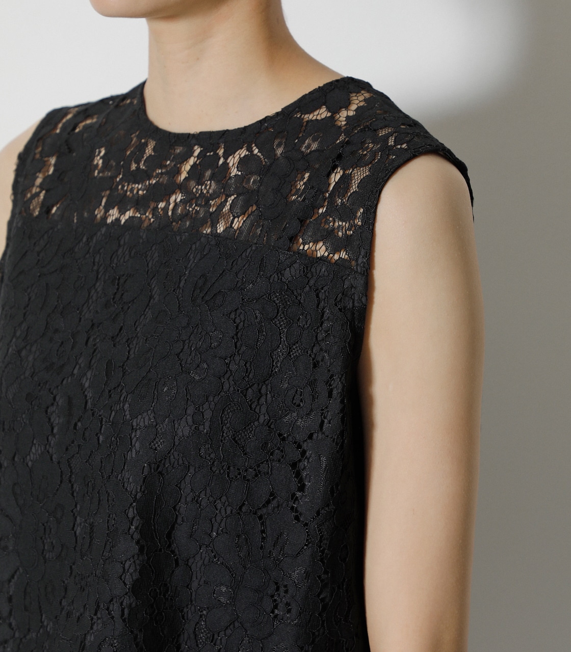 SCALLOP LACE TOPS/スカロップレーストップス 詳細画像 BLK 8