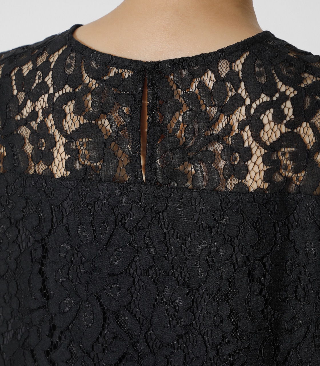 SCALLOP LACE TOPS/スカロップレーストップス 詳細画像 BLK 9