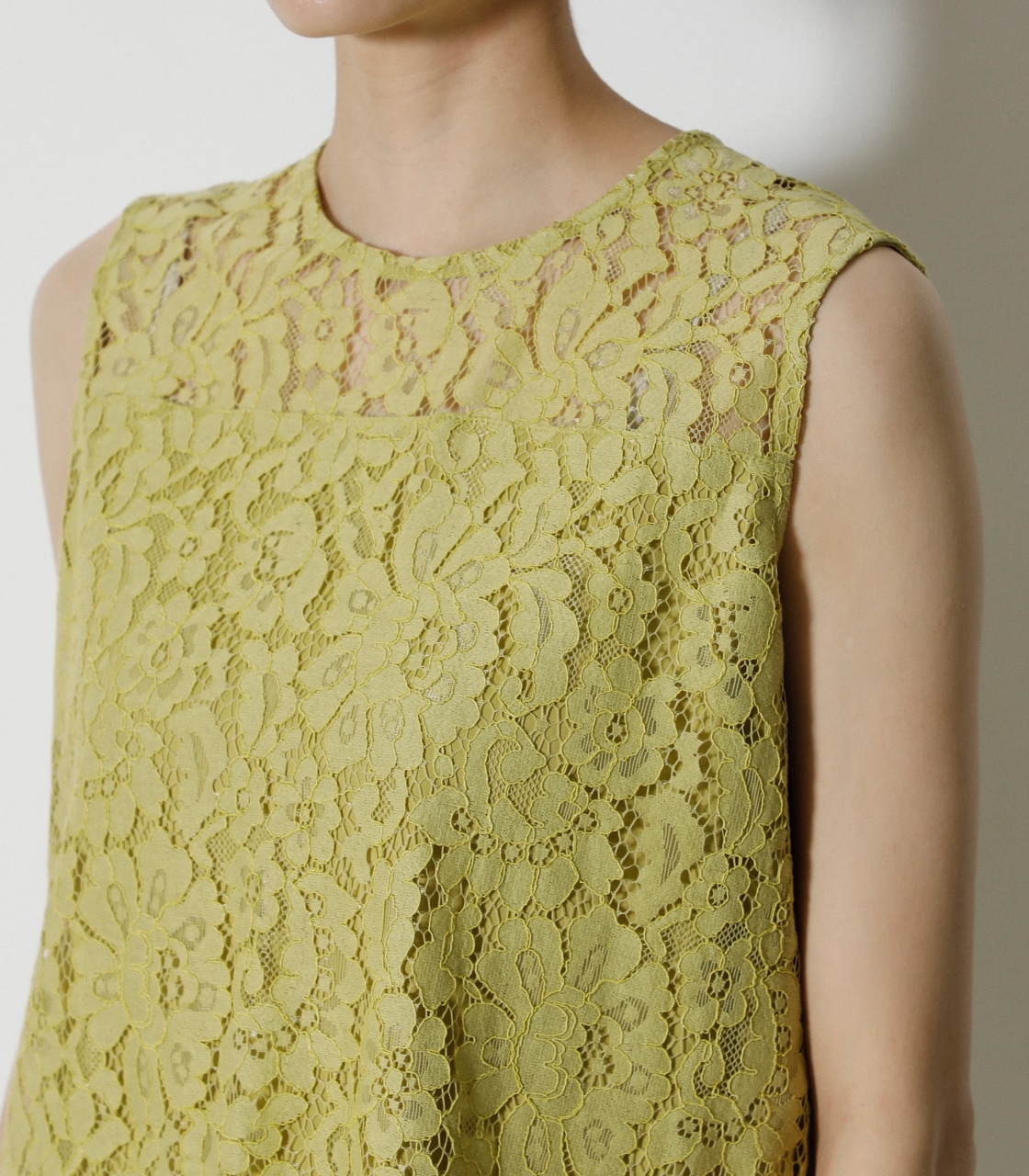 SCALLOP LACE TOPS/スカロップレーストップス 詳細画像 LIME 8