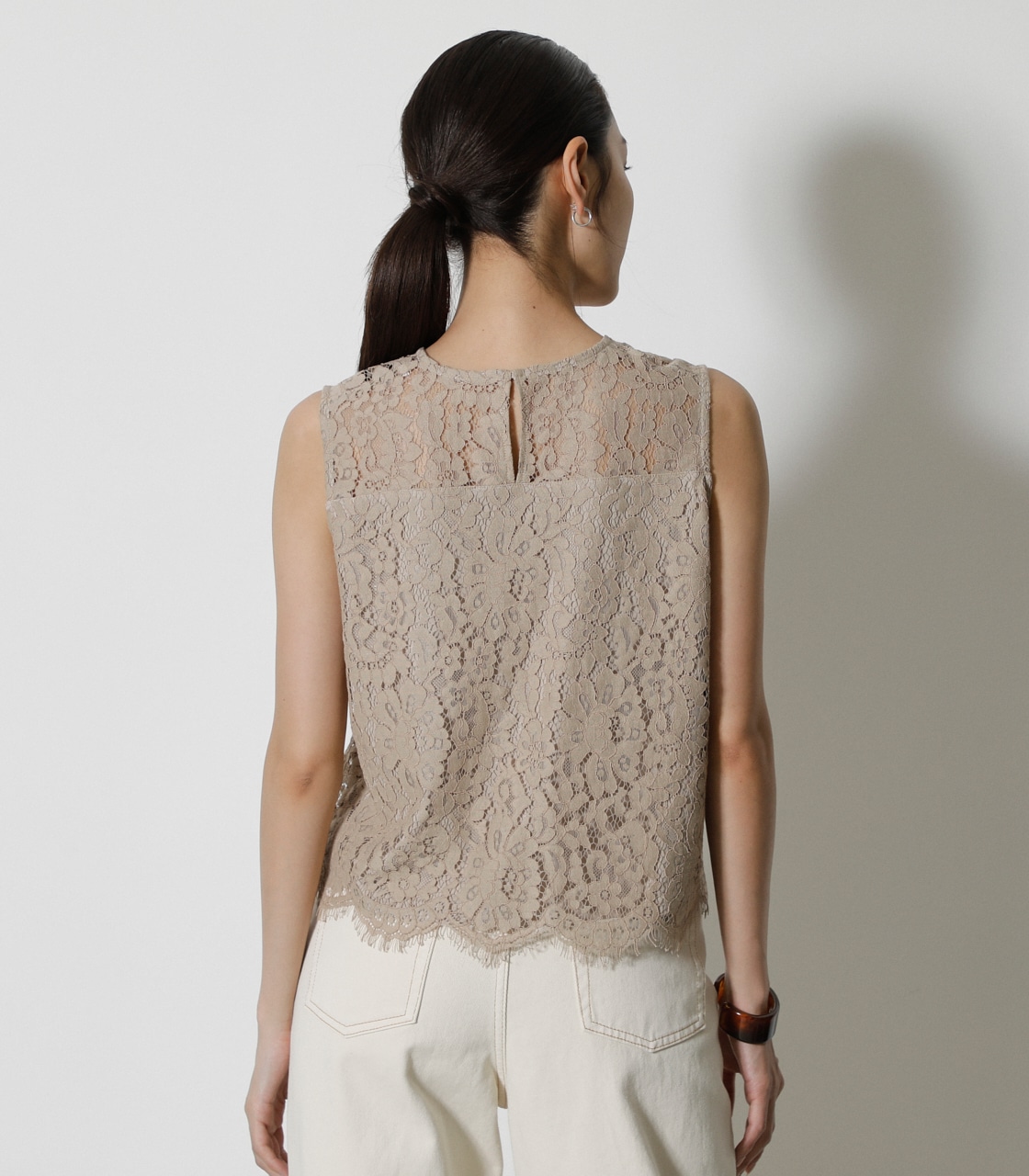 SCALLOP LACE TOPS/スカロップレーストップス｜AZUL BY MOUSSY 