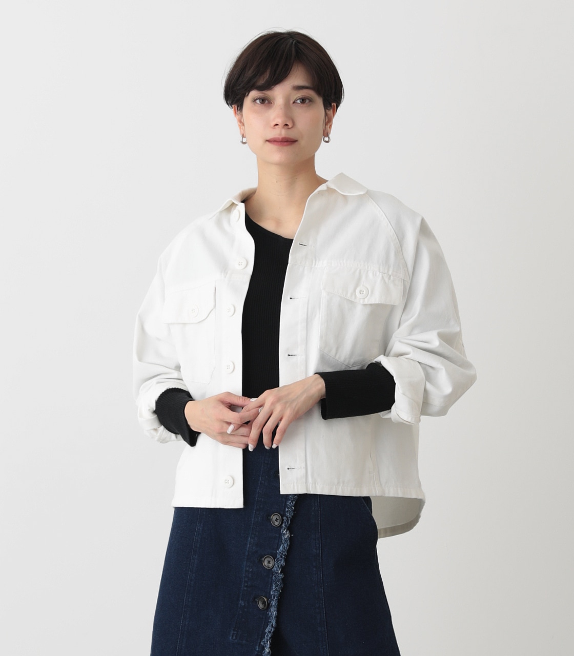 MILITARY SHORT JK/ミリタリーショートジャケット｜AZUL BY MOUSSY（アズールバイマウジー）公式通販サイト