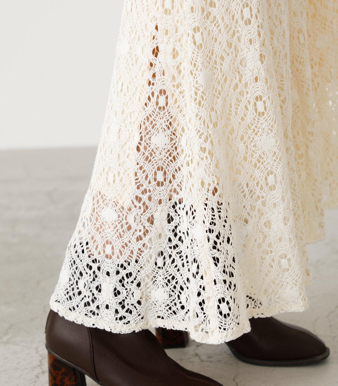 LACE NARROW SKIRT/レースナロースカート