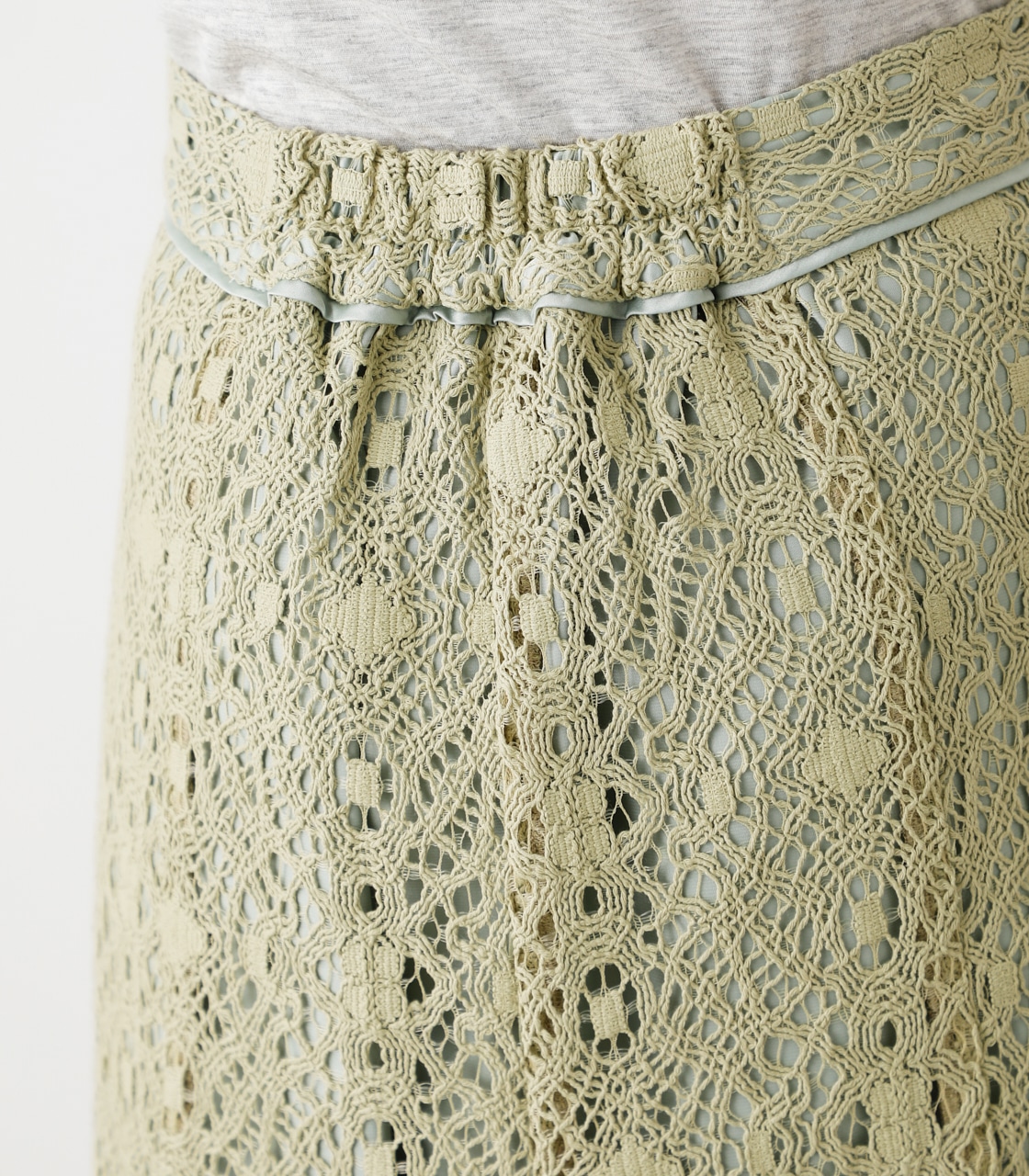 LACE NARROW SKIRT/レースナロースカート 詳細画像 LIME 8