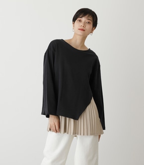 LAYER PLEATS COMBI TOPS/レイヤープリーツコンビトップス