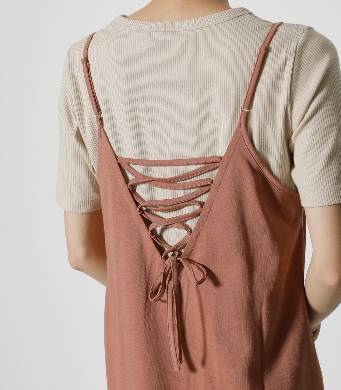 BACK LACE-UP CAMI ONEPIECE/バックレースアップキャミワンピース 詳細画像 ORG 9