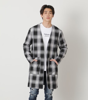 CHECK LONG COAT/チェックロングコート|AZUL BY MOUSSY(アズールバイ