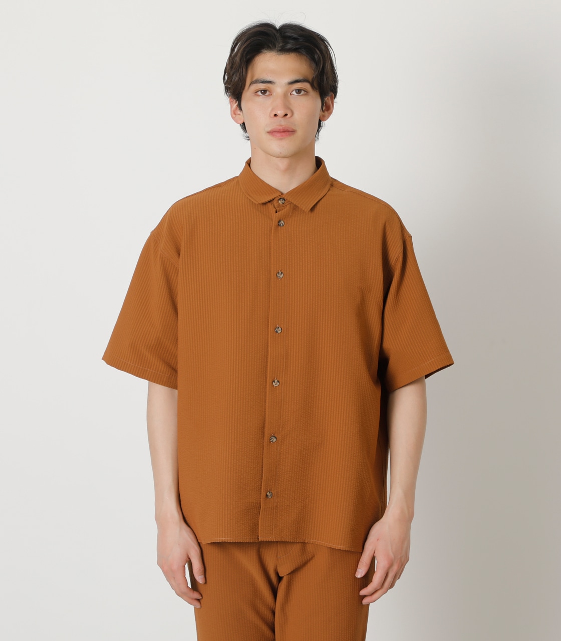 SEERSUCKER SHIRT/シアサッカーシャツ