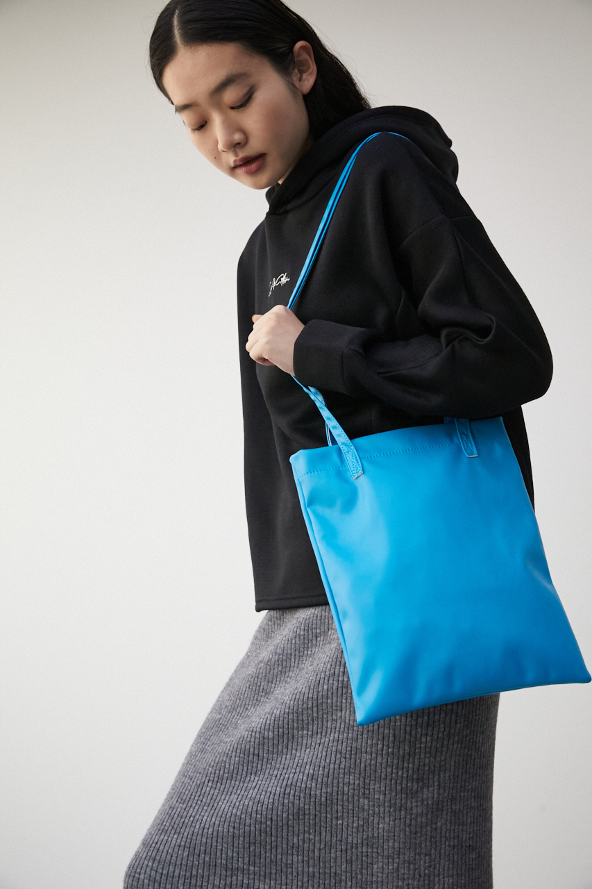FAUX LEATHER TOTE BAG/フェイクレザートートバッグ 詳細画像 BLU 8