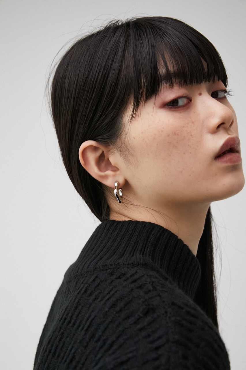 ROUGH HOOP METAL EARRINGS/ラフフープメタルピアス 詳細画像 SLV 6