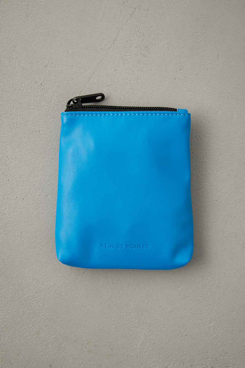 FAUX LEATHER POUCH/フェイクレザーポーチ 詳細画像 BLU 1