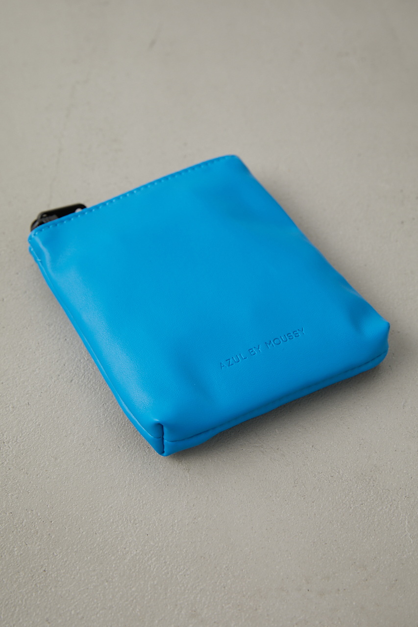 FAUX LEATHER POUCH/フェイクレザーポーチ 詳細画像 BLU 2
