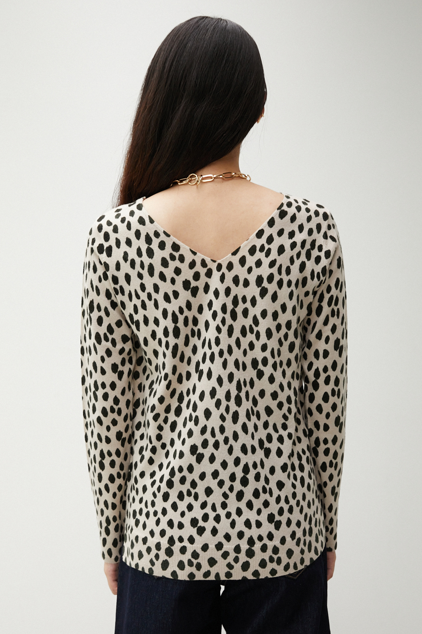 NUDIE 2WAY LEOPARD KNIT2/ヌーディー2WAYレオパードニット2