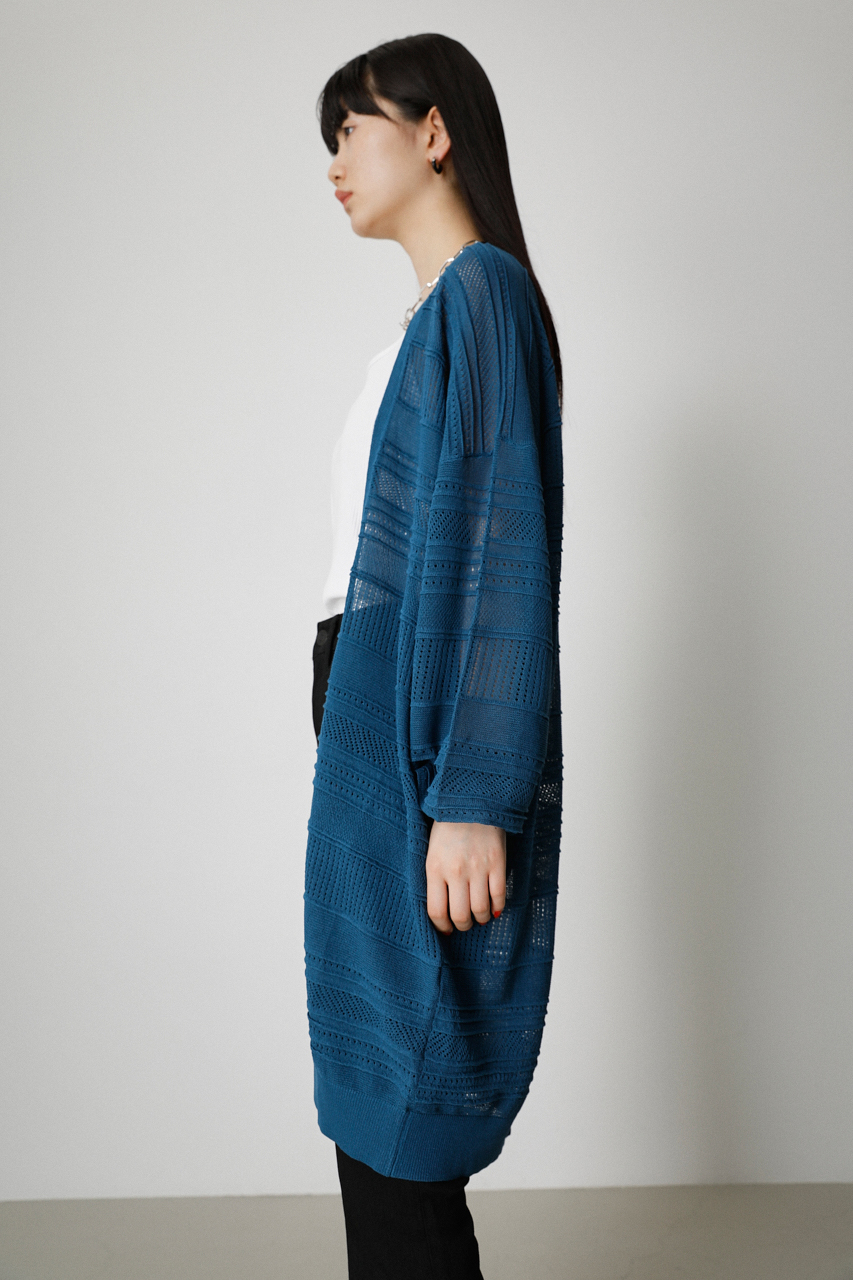 3月10日(日)8:59まで期間限定価格】SHADOW BORDER KNIT CARDIGAN