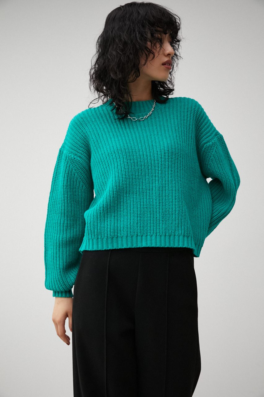 SHORT COLOR KNIT/ショートカラーニット｜AZUL BY MOUSSY（アズール