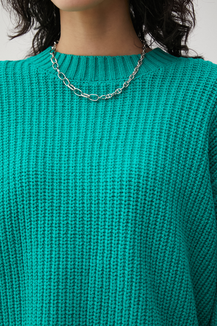 SHORT COLOR KNIT/ショートカラーニット｜AZUL BY MOUSSY（アズール