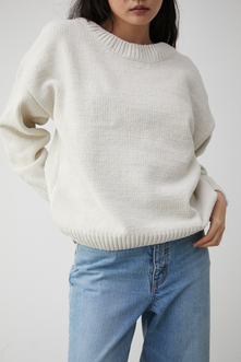 MOLE YARN 2WAY SIMPLE KNIT/モールヤーン2WAYシンプルニット