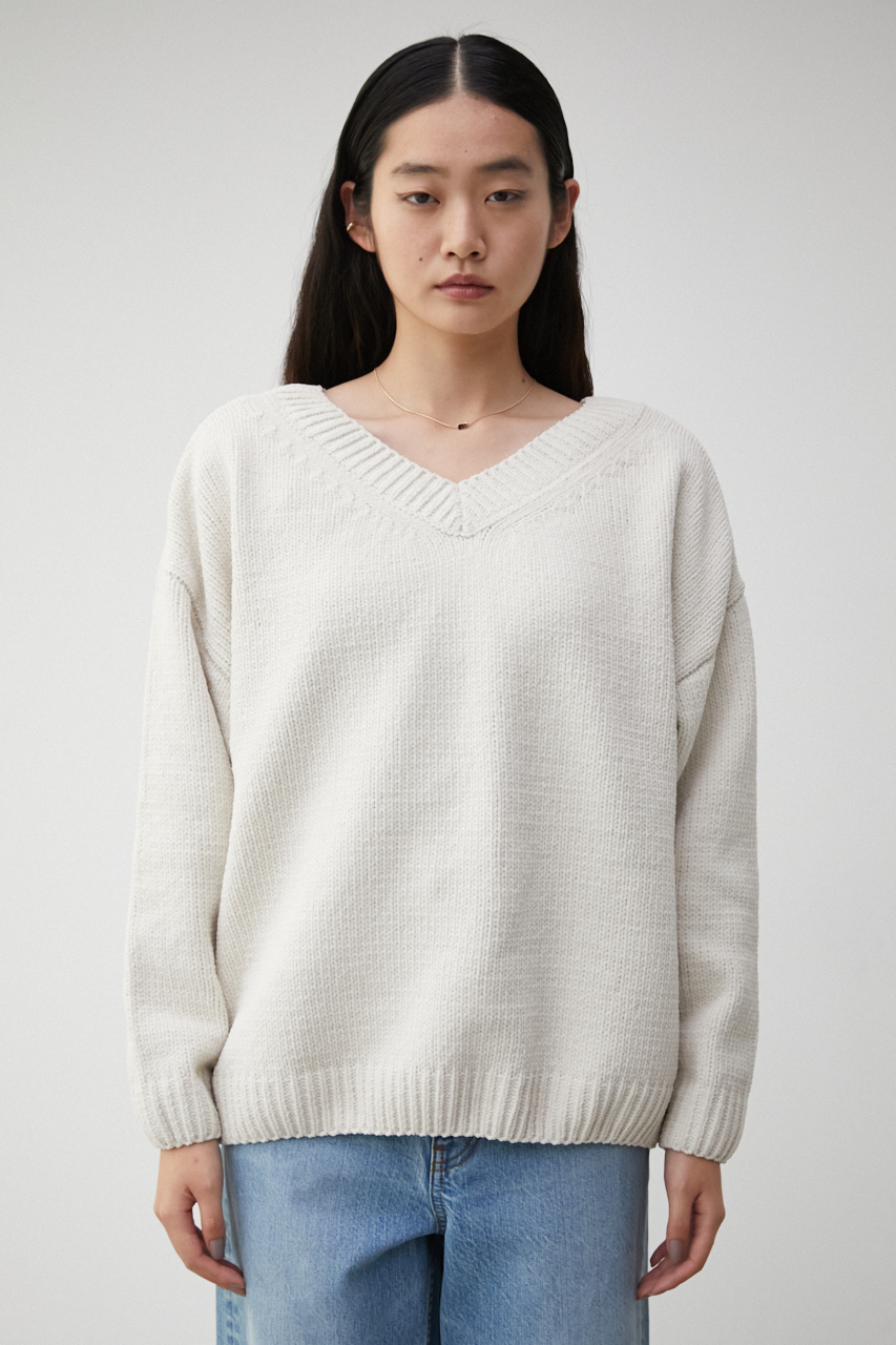 【1月9日(火)8:59まで期間限定価格】MOLE YARN 2WAY SIMPLE KNIT/モールヤーン2WAYシンプルニット