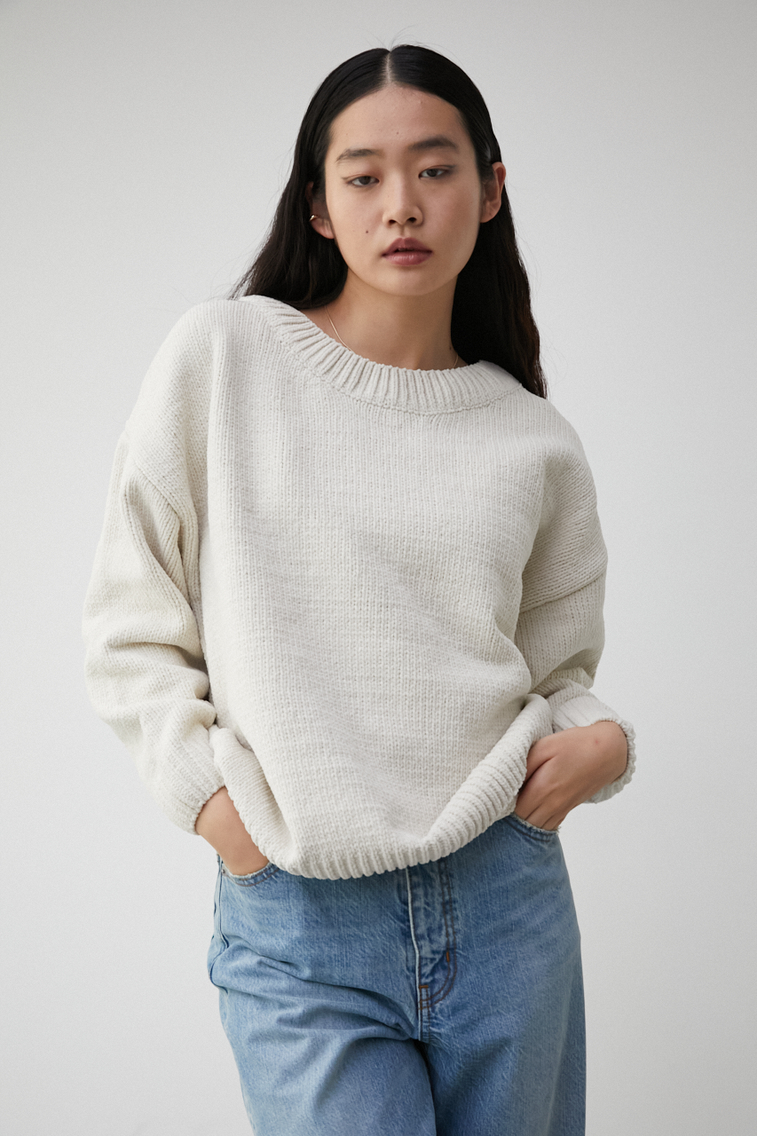 1月9日(火)8:59まで期間限定価格】MOLE YARN 2WAY SIMPLE KNIT/モール