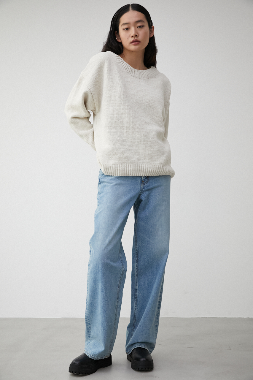 MOLE YARN 2WAY SIMPLE KNIT/モールヤーン2WAYシンプルニット