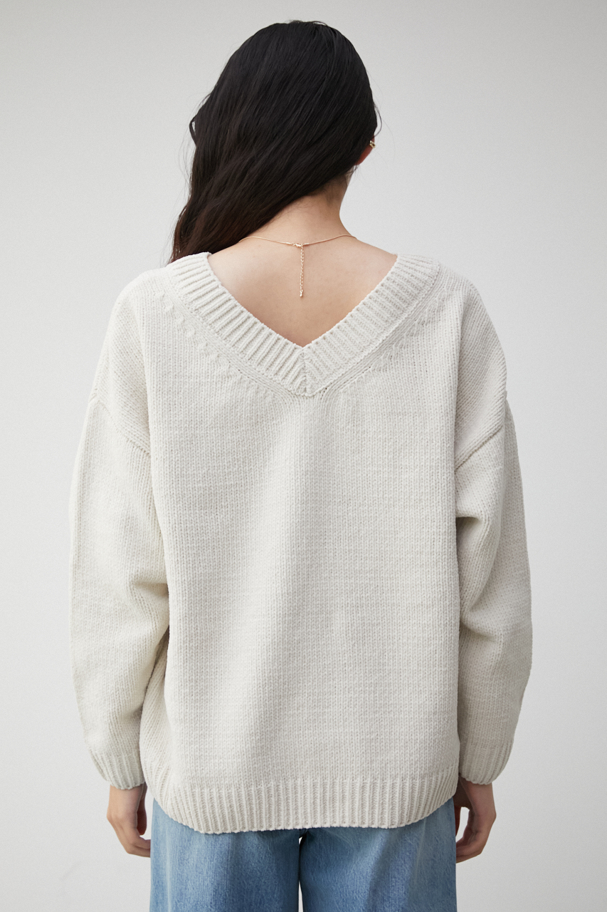 MOLE YARN 2WAY SIMPLE KNIT/モールヤーン2WAYシンプルニット