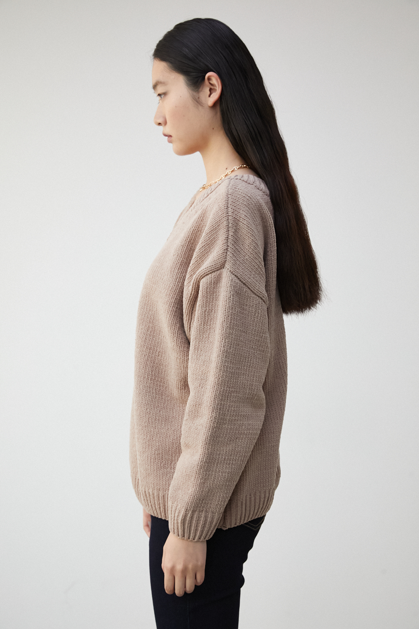 MOLE YARN 2WAY SIMPLE KNIT/モールヤーン2WAYシンプルニット