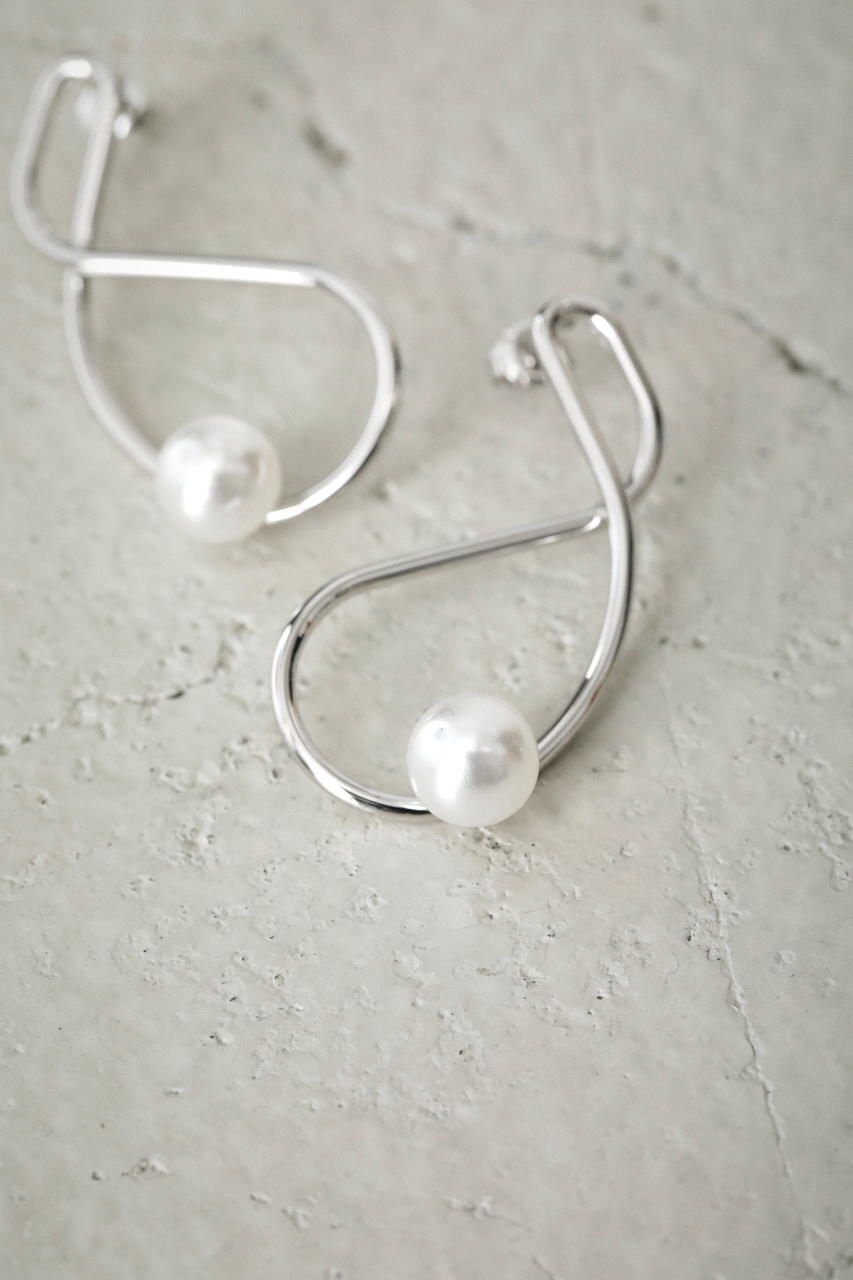 NUANCE FAUX PEARL EARRINGS/ニュアンスフェイクパールピアス 詳細画像 SLV 5