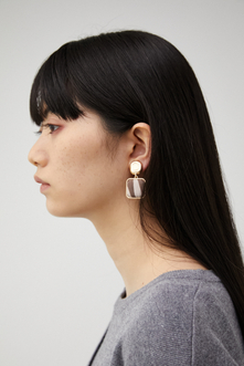 ZEBRA PATTERN METAL EARRINGS/ゼブラパターンメタルピアス 詳細画像