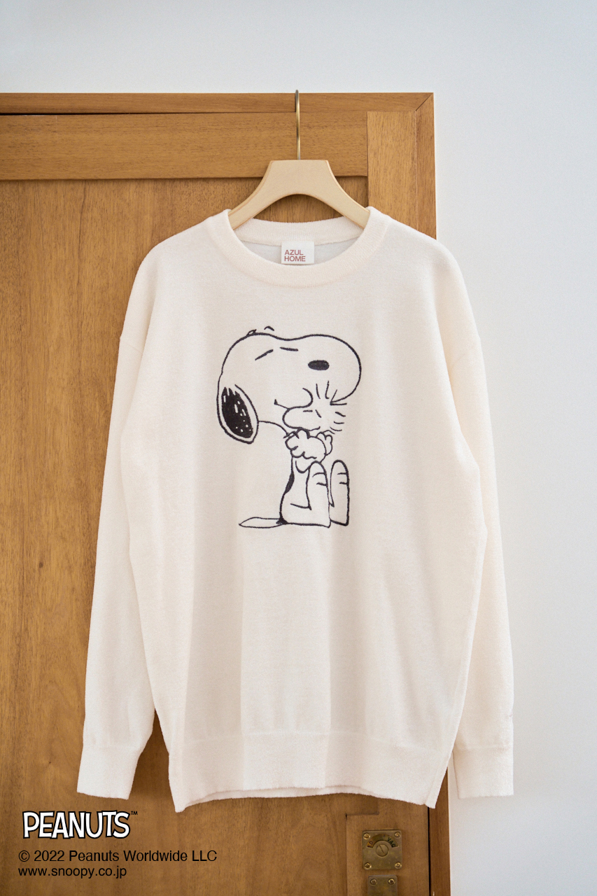 【AZUL HOME】 SNOOPY KNIT TOPS/スヌーピーニットトップス