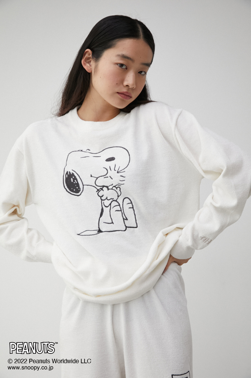 【AZUL HOME】 SNOOPY KNIT TOPS/スヌーピーニットトップス 詳細画像 IVOY 3