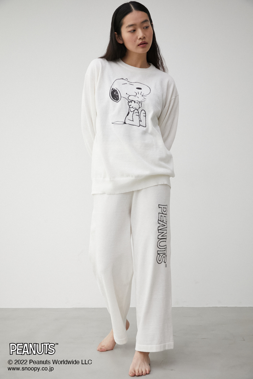 【AZUL HOME】 SNOOPY KNIT TOPS/スヌーピーニットトップス