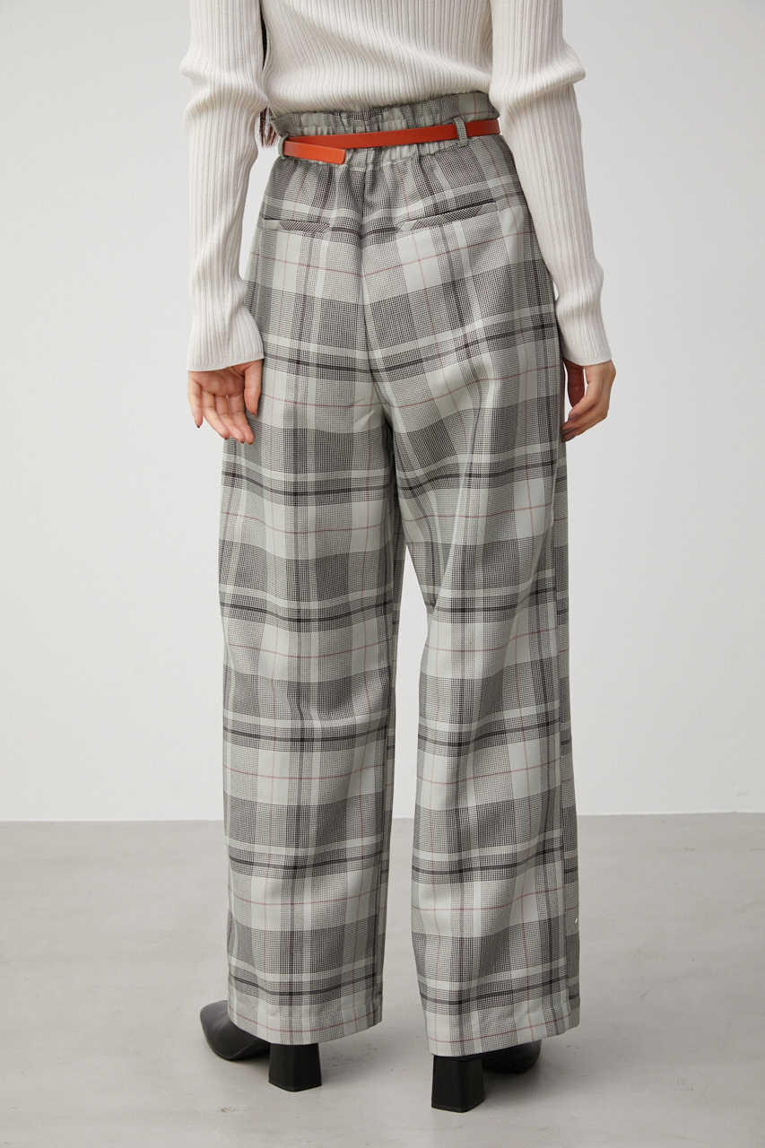 COLOR BELT CHECK PANTS/カラーベルトチェックパンツ｜AZUL BY MOUSSY（アズールバイマウジー）公式通販サイト