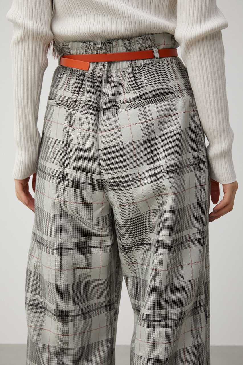 COLOR BELT CHECK PANTS/カラーベルトチェックパンツ｜AZUL BY MOUSSY（アズールバイマウジー）公式通販サイト