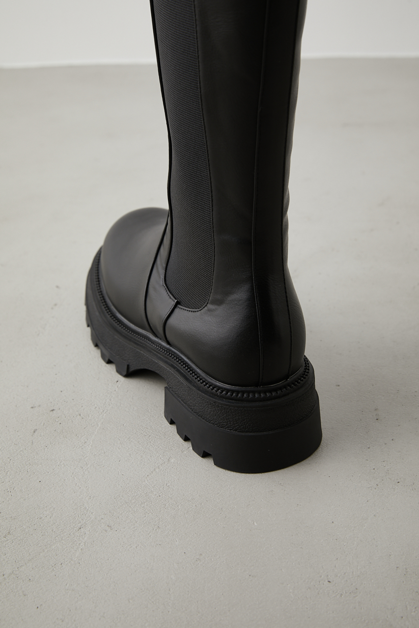 TRACK SOLE LONG BOOTS/トラックソールロングブーツ 詳細画像 BLK 6