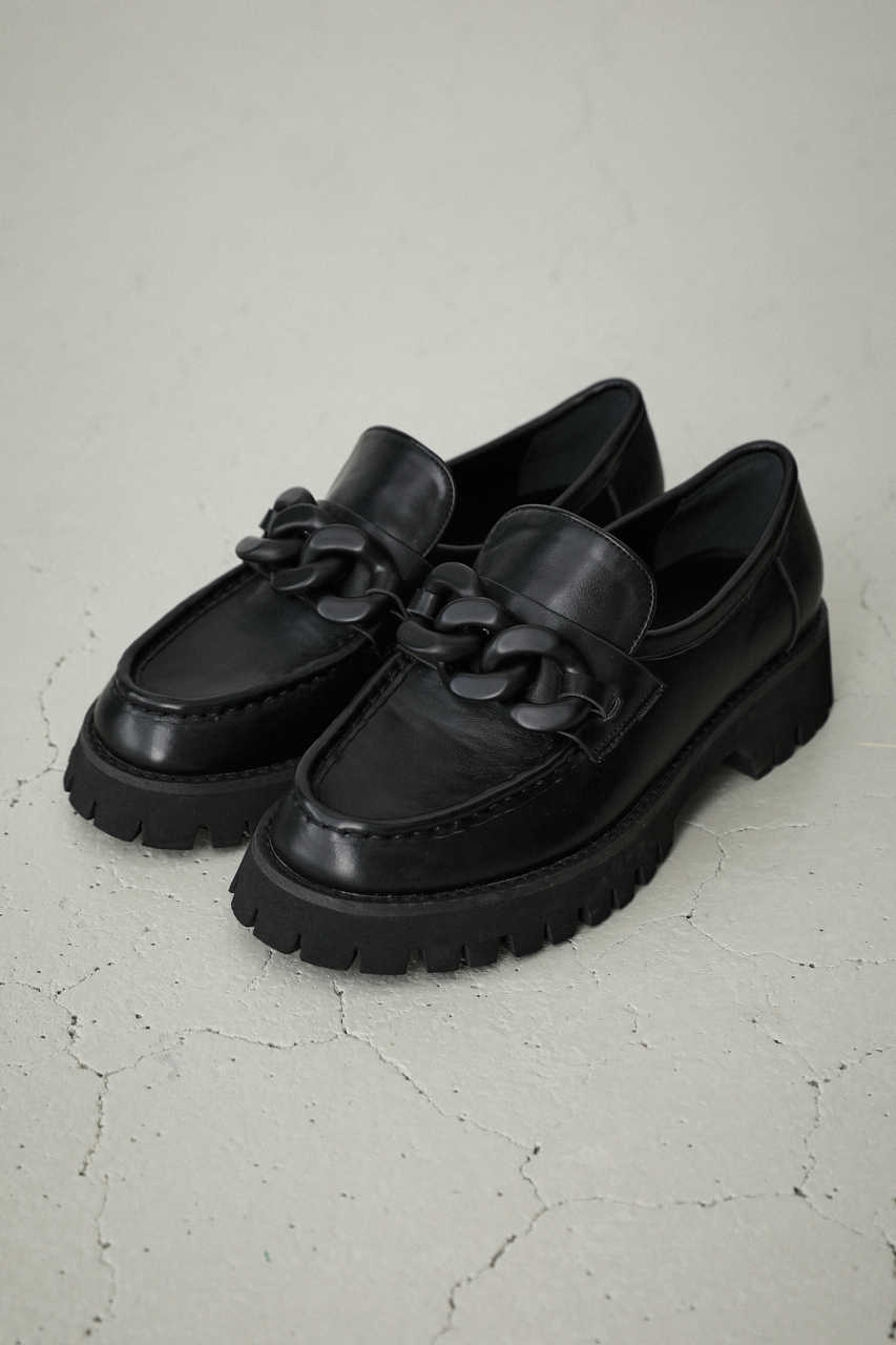 CHUNKY CHAIN LOAFERS/チャンキーチェーンローファー 詳細画像 BLK 1