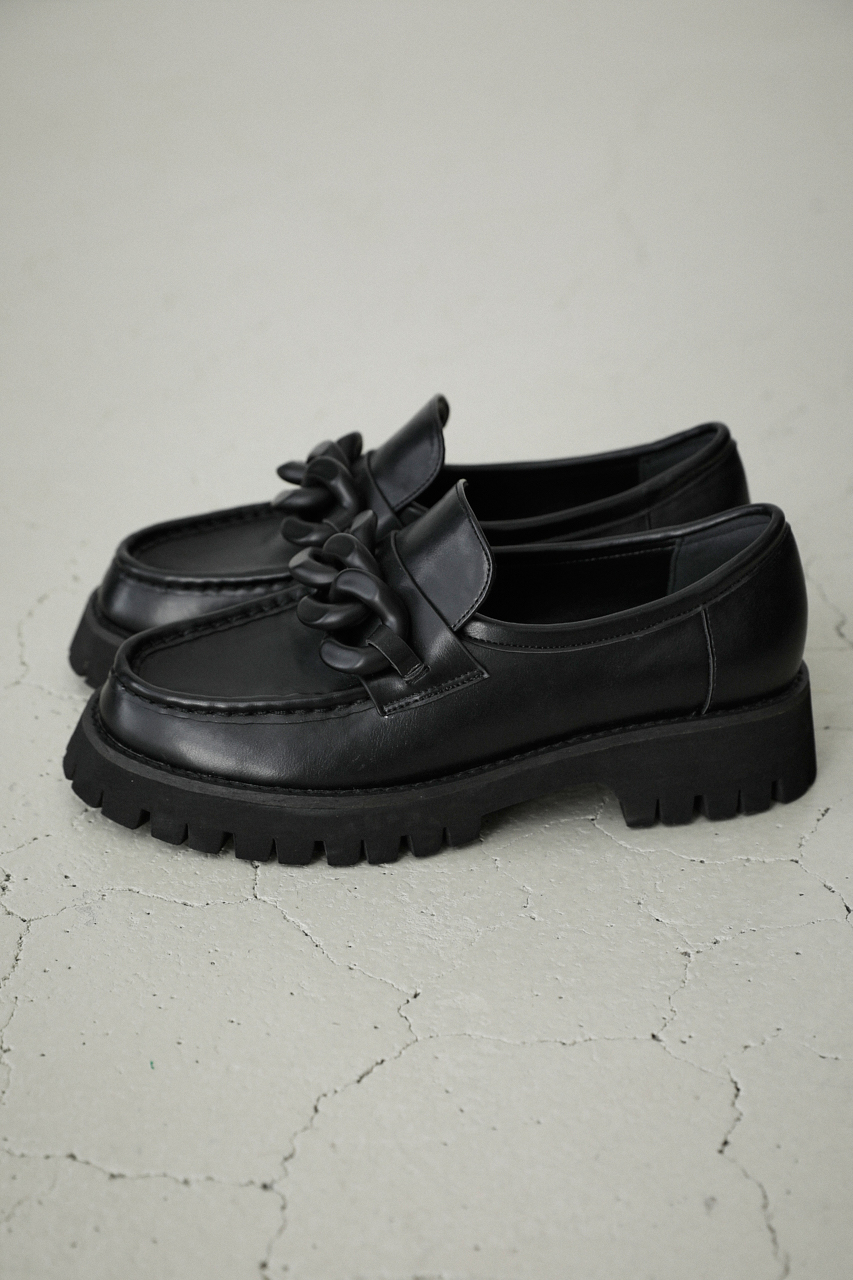 CHUNKY CHAIN LOAFERS/チャンキーチェーンローファー 詳細画像 BLK 2