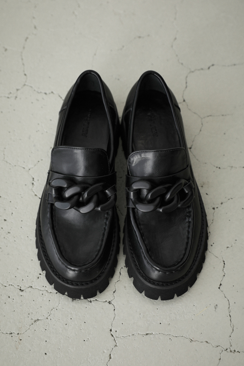 CHUNKY CHAIN LOAFERS/チャンキーチェーンローファー 詳細画像 BLK 4