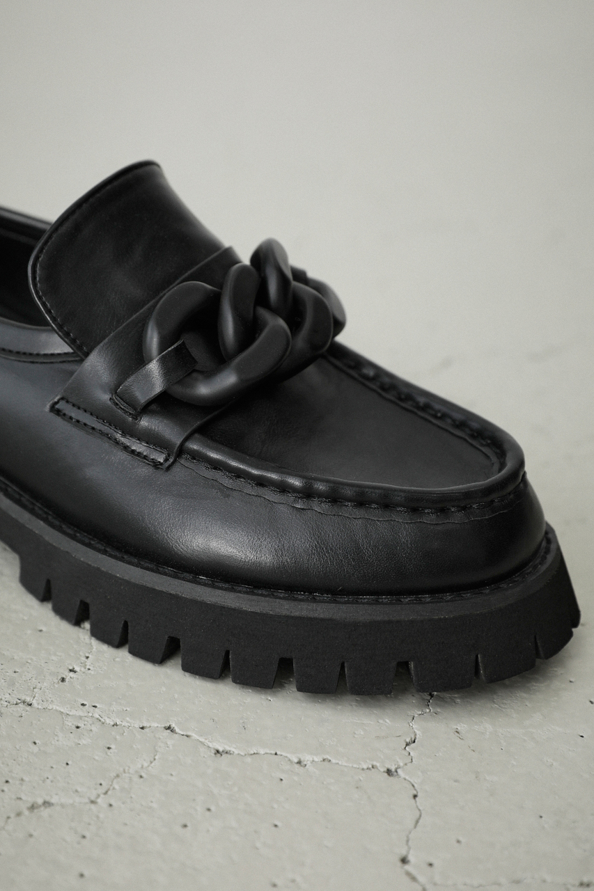 CHUNKY CHAIN LOAFERS/チャンキーチェーンローファー 詳細画像 BLK 5