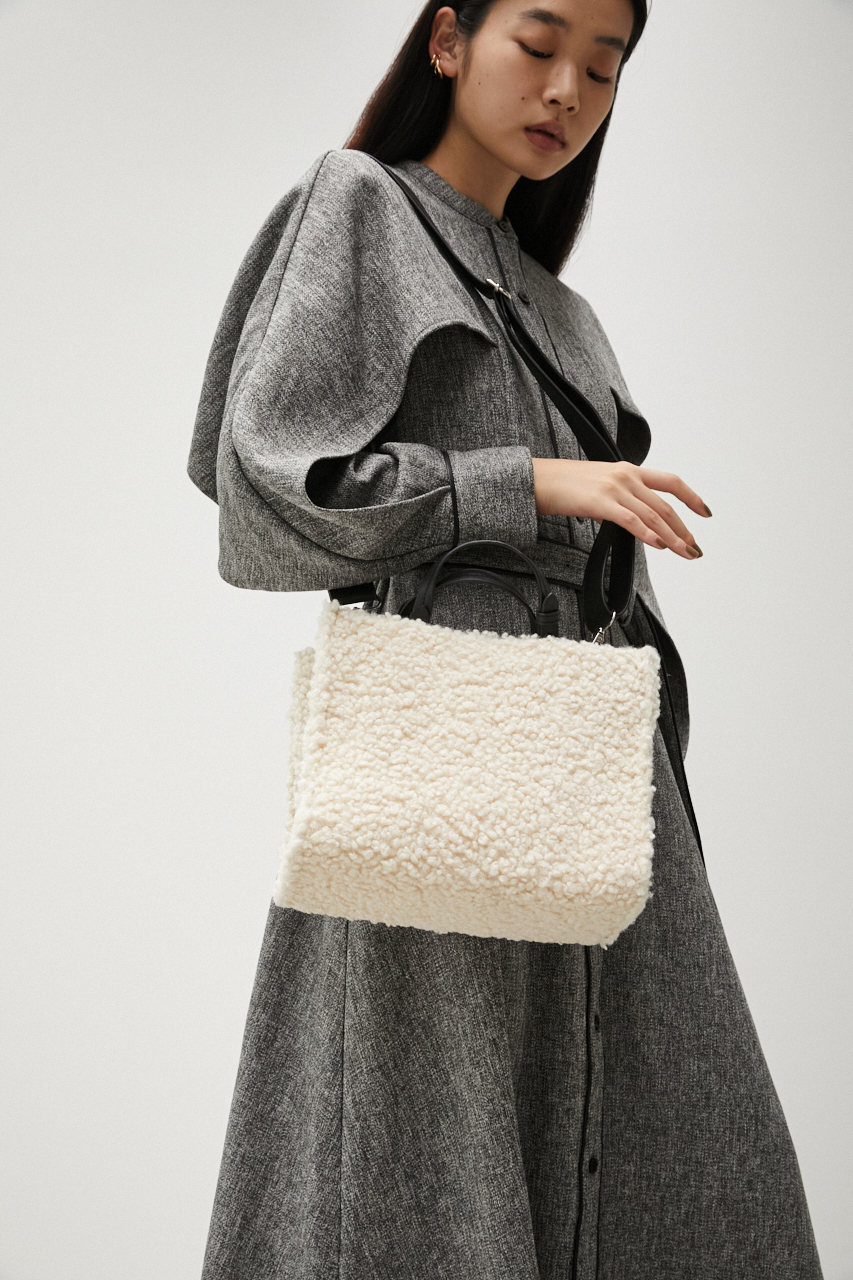 【1月9日(火)8:59まで期間限定価格】THIN HANDLE BOA MINI TOTE BAG/シンハンドルボアミニトートバッグ